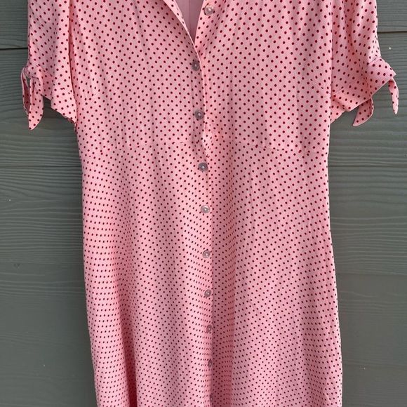 The Nines by Hatch pink polka dot dress - Picture 6 of 11